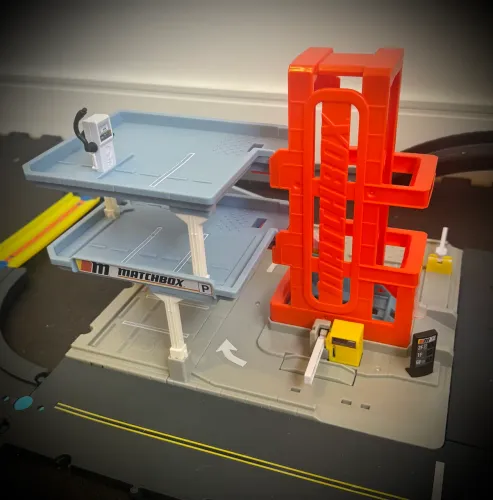 Matchbox Pista Park E Play Garage Com Som E Luz - Mattel