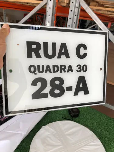 PLACAS DE ENDEREÇO