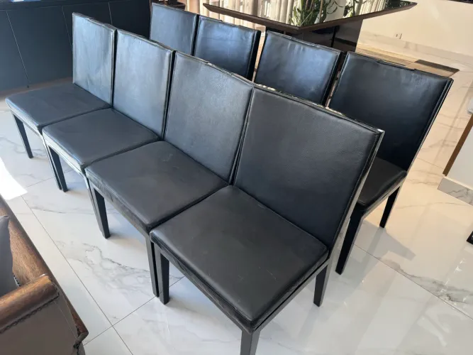Lote de 8 Cadeiras de jantar contemporânea