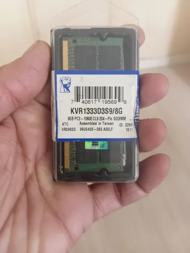 Memória ram ddr3 8gb Kingston para notebook nova