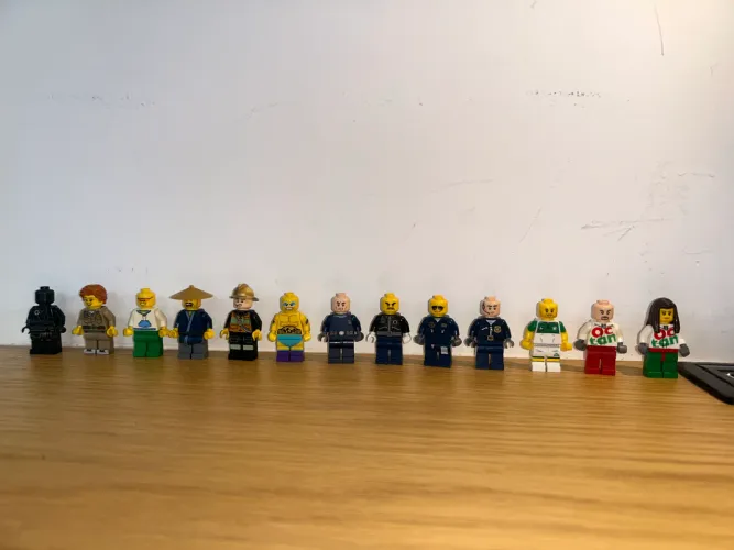 Kit 13 Bonecos Lego Minifigures ORGINAIS (City, Octan) + Lote Acessórios E Animais
