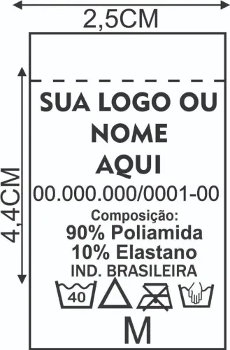 Etiqueta de Composição