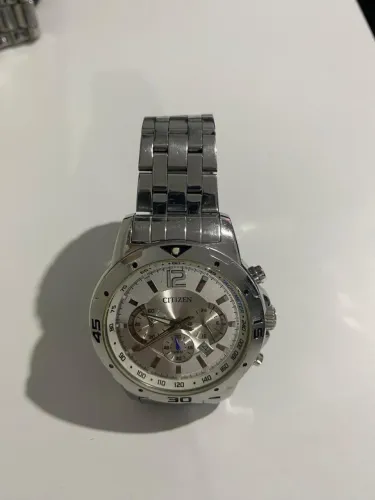 Citizen relógio pulseira de prata masculino 