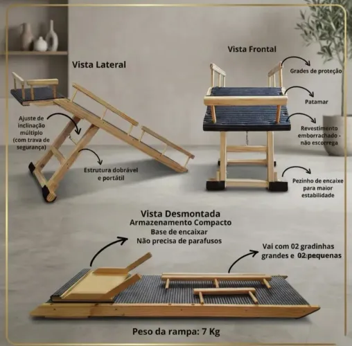 Rampa para Pet em Madeira