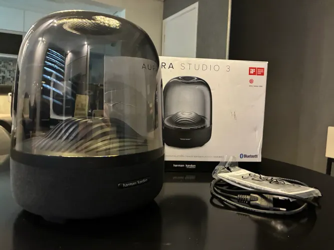 Caixa de Som Harman Kardon Aura Studio 3 - Novíssima! Bluetooth! Caixa de Som!