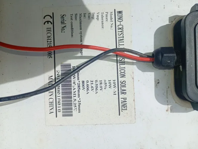 Placa solar 10W