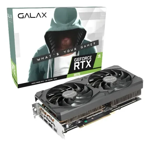 Placa de Vídeo Galax GeForce RTX 3070 OC Edition com 8GB GDDR6