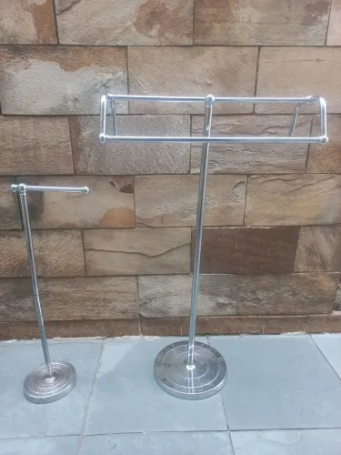 2 suporte antigo para banheiro porta papel ,e porta toalha 