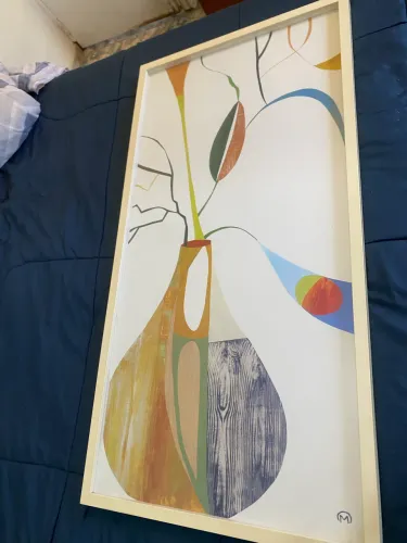 Quadro moldura vidro Leblon 