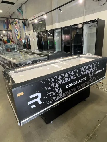 Ilha para congelados 2M dupla função - nova - pronta entrega