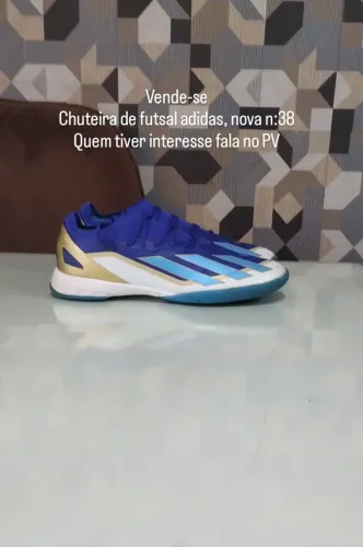 Chuteira de futsal nova Messi n:38