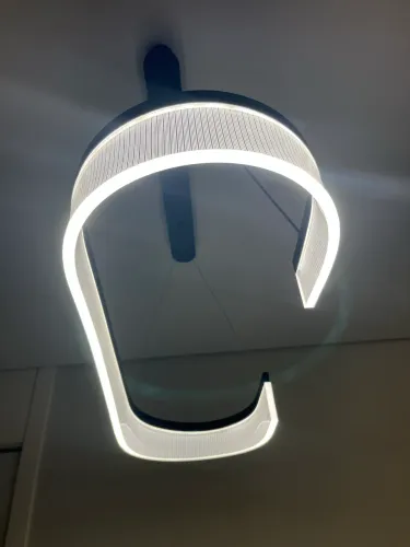 Lustre metal Black + Acrílico clear 90cm. 3 meses de uso novíssimo(acompanha nota)
