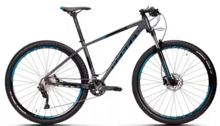 Bicicleta Aro 29 Sense Rock Evo 2023 Cinza Grafite/ Azul