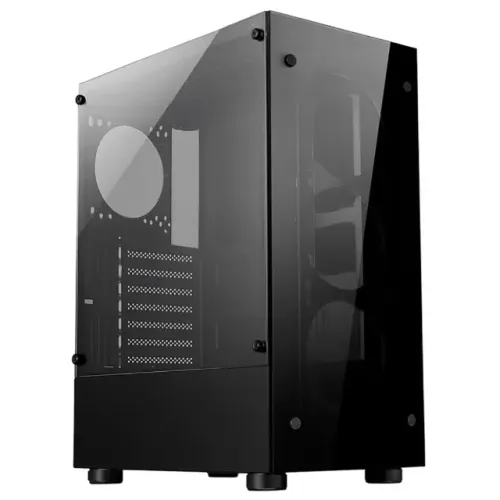 Gabinete Gamer Vidro Temperado Psu Cover Preto Sem Cooler Novo na Caixa