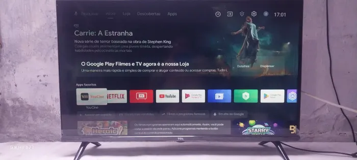Vendo tv TCL SMART ANDROID de 32", tv semi nova, ainda na caixa. *