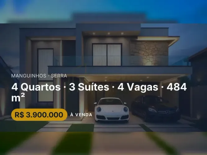 Casa com acabamentos de luxo em Manguinhos: tranquilidade e conforto no Continental