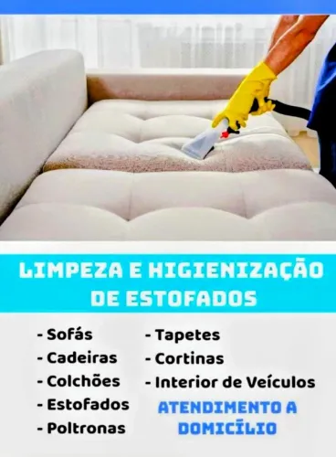 "Limpeza de Sofá","Colchão e Tapete"- "Profissional"|"Resultado na Hora"!