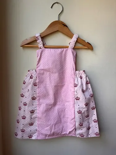 Vestido infantil 1/2 anos, menina