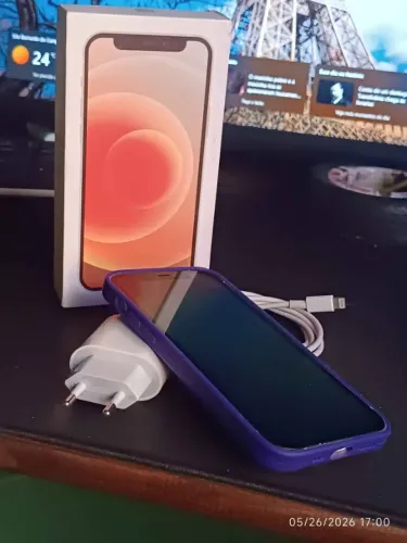 IPhone 12 - SWAP - com caixa + carregador turbo.