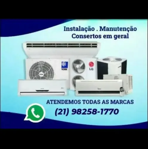 Instalação de ar condicionado split com material