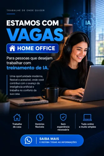 Ganhe trabalhando de casa com treinamento de IA