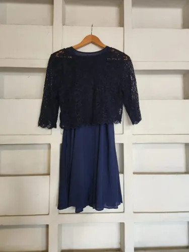 Vestido de Festa Azul Marinho