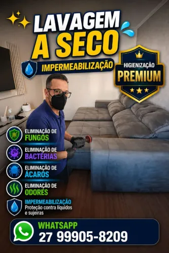 Higienização de sofa
