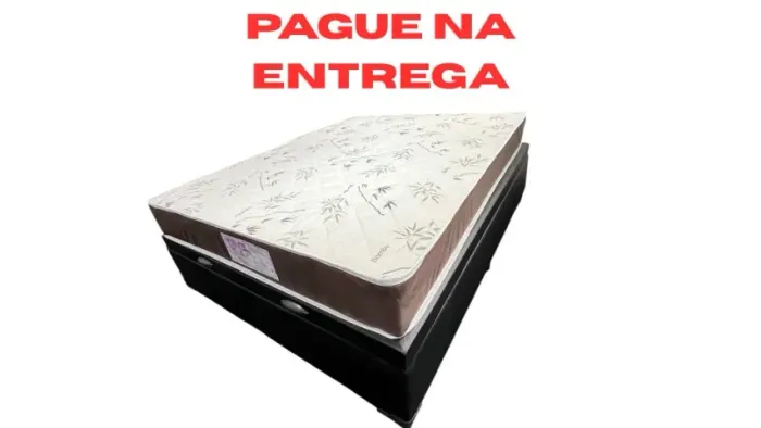Cama Baú Casal Completa Colchão D28+ Baú (PAGUE NA ENTREGA) Parcele em 10X sem Juros