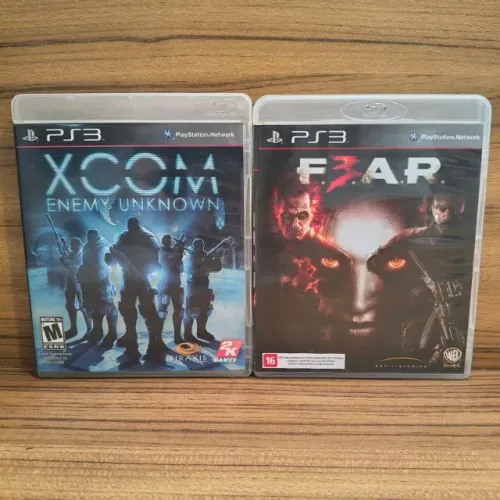 Jogos FEAR 3 e XCOM Enemy Unknown - PS3 Mídia Física