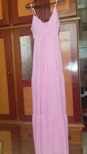 Vestido rosa bebê