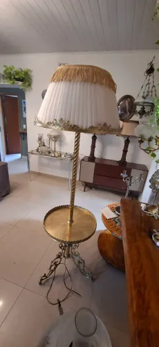 Abajur de chão bronze