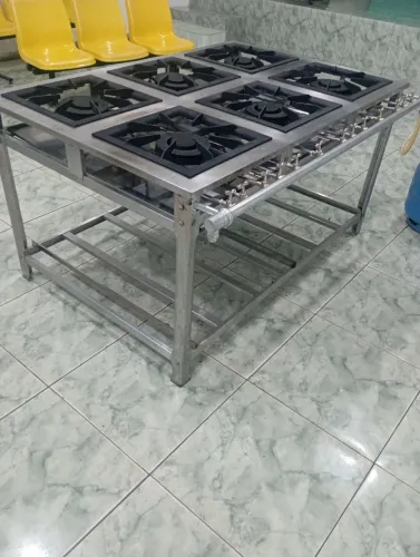 Fogão industrial de inox 