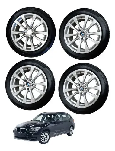 Jogo Roda Pneu 225/50 R17 Pirelli Powergift Bmw X1 2015 2016