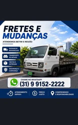 ?FRETES E MUDANÇAS EM BETIM, CONTAGEM E BH | CAMINHÃO PARA MUDANÇAS