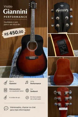 Violão Giannini Performance ? R$ 450,00
