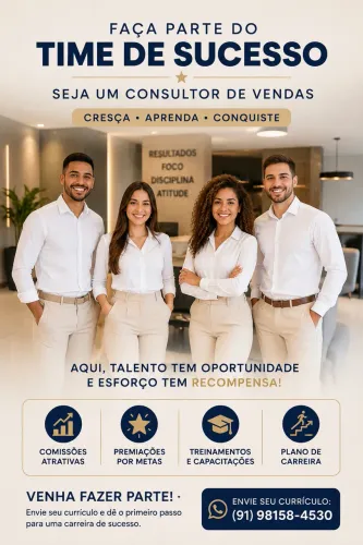 Vaga para consultor de vendas - Vendedor interno