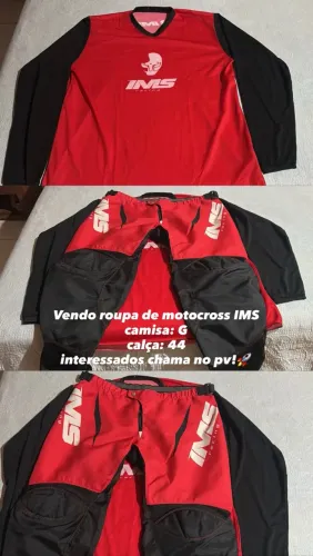 Vendo roupa de motocross IMS