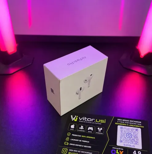 AirPods Pro 3 - Lacrado/GARANTIA APPLE 1 ANO