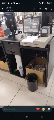 Balcão de loja em MDF, móveis planejados ou Balcão de comércio