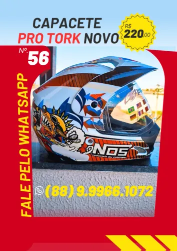 Capacete Pro Tork Novo N° 56