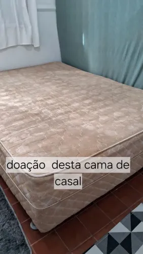 Vendo colchão  casal Doação  cama.