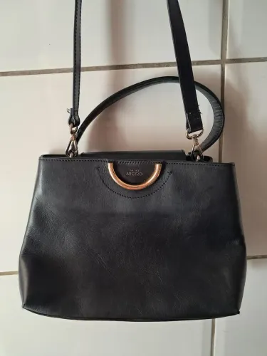 Bolsa Arezzo Tote Preta Couro Média