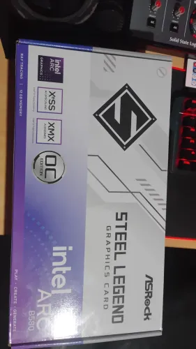 VENDO!! PLACA DE VIDEO INTEL ARC B580 C/12GB DE VRAM STEEL LEGEND COM ARGB