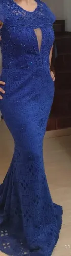 Vestido festa azul Royal