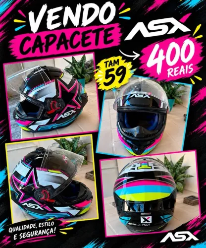 Capacete feminino