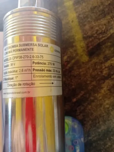 Vendo bomba palito para placa solar 