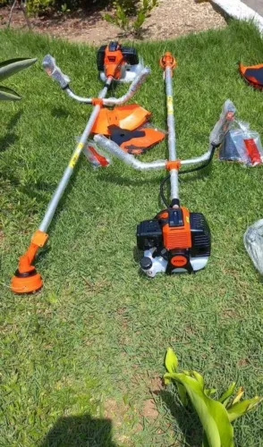 Roçadeira Gasolina 65cc Stihl Lâminas Carretel Nylon Completa 