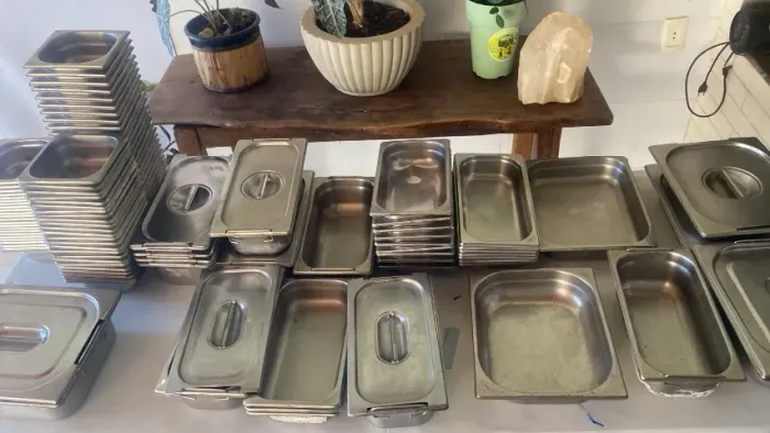 Cubas Gastronômica Inox VÁRIOS TAMANHOS (Com e Sem Tampa) para pista fria/quente