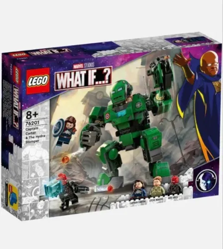 Lego Marvel 76201 - Super Herois Capitã Carter e o Gigante de Hydra - Novo