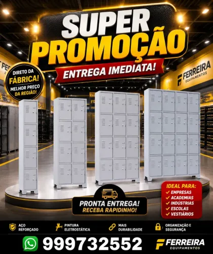 Roupeiros pra vestiarios 4 8 12 16 20 portas novos pronta entrega 